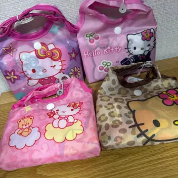 새상품 헬로키티 에코백 핑크 레오파드 무늬 헤이세이 갸루 y2k
