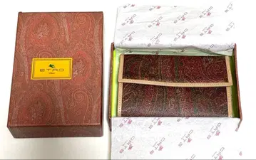 ETRO 페이즐리 무늬 3단 폴더형 지갑