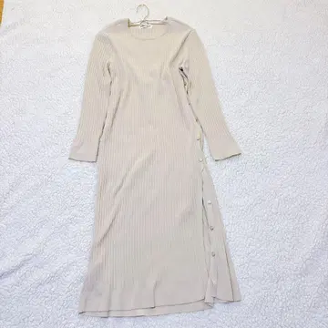 [GEORGES RICH] 원피스 (38) 베이지 슬릿 고급