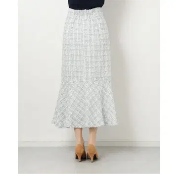 JUSGLITTY 트위드 머메이드 스커트 0