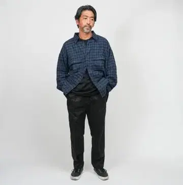 KAJA 체크 플란넬 셔츠 재킷 사이즈 2OVY