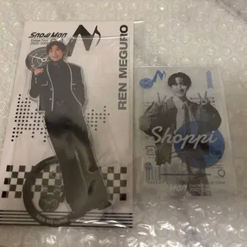 SnowMan 메구로 렌 아크릴 스탠드 와타나베 쇼타 클리어 스티커 세트