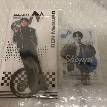 SnowMan 메구로 렌 아크릴 스탠드 와타나베 쇼타 클리어 스티커 세트