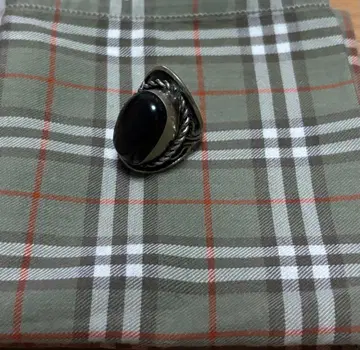 실버 오닉스 반지 약 13.5호