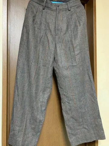 ssstein 브라운 계열 와이드 팬츠