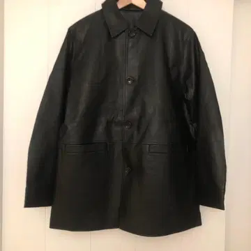 Plage 레더 라이크 카 코트