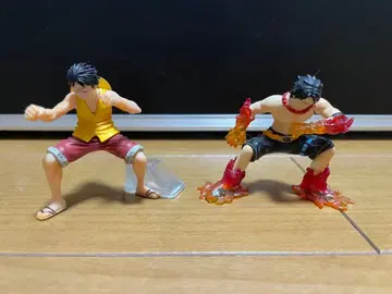 [레어] [명장면 재현] 원피스 피규어 루피&에이스 2체 세트