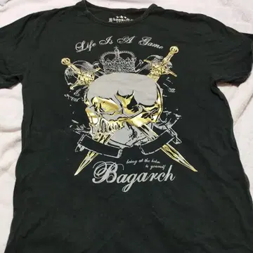 Bagarch 스컬 T셔츠 M 사이즈 블랙