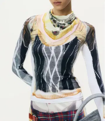 GLENN MARTENS x H&M (L) 메쉬 탑