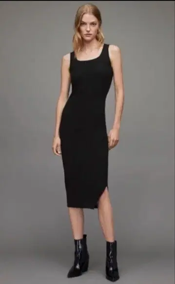 ALLSAINTS 블랙 슬리브리스 원피스 S