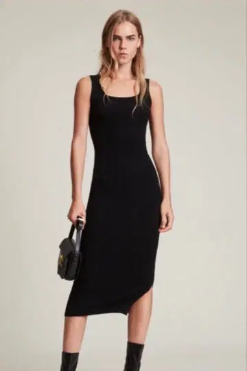 ALLSAINTS 블랙 슬리브리스 원피스 S