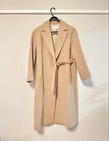 UNITED ARROWS 베이지 코쿤 롱 코트 36 S