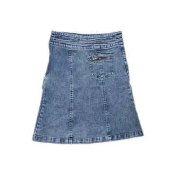 A라인 데님 스커트 라이트 블루 y2k