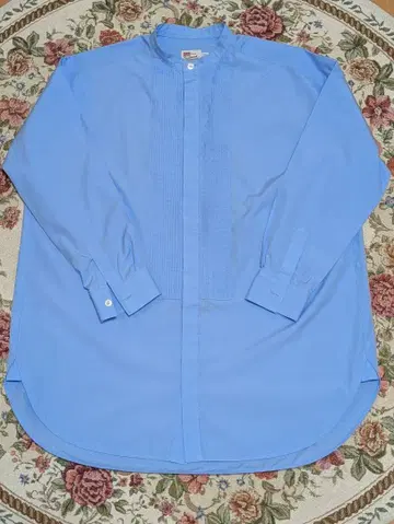 트래디셔널 웨더웨어 핀턱 빅턱업 셔츠 밴드 카라