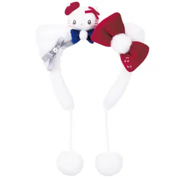 헬로키티 머리띠 폼폼 포함