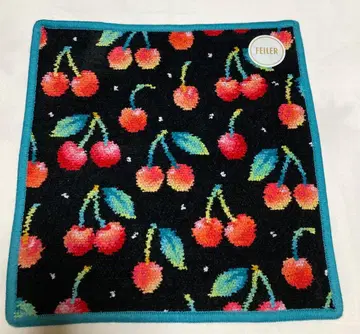 [ 새상품 ] 러브러리 바이 페이러 체리 도트 손수건 feiler