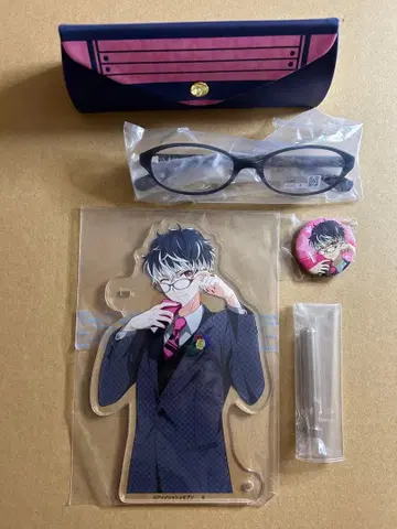 아이돌리쉬 세븐 JINS 콜라보 안경 모모 아크릴 스탠드 캔뱃지