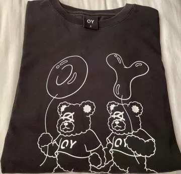 OY 롱티 곰 블랙 긴팔 티셔츠 풍선