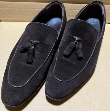 산요야마초 스웨이드 태슬 로퍼 신스케 브라운 40