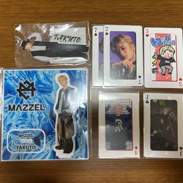 MAZZEL TAKUTO 아크릴 스탠드 아크링 키링 트레이딩 카드 1