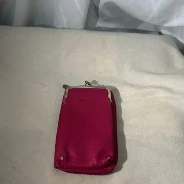 핑크 가죽풍 스마트폰 숄더백