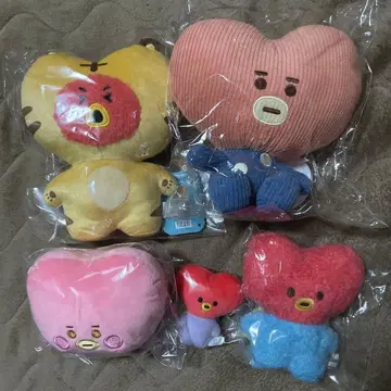 BT21 TATA 봉제 인형 마스코트 세트