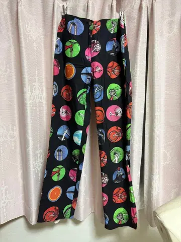 폴스미스 우먼 컬러풀 프린트 팬츠 40