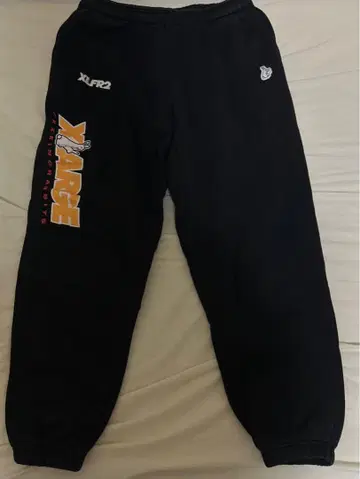 XLARGE FR2 로고 블랙 스웨트 팬츠 L 사이즈