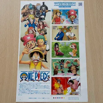 원피스 우표 애니메이션 히어로 히로인 시리즈 No.15 80엔 x 10매