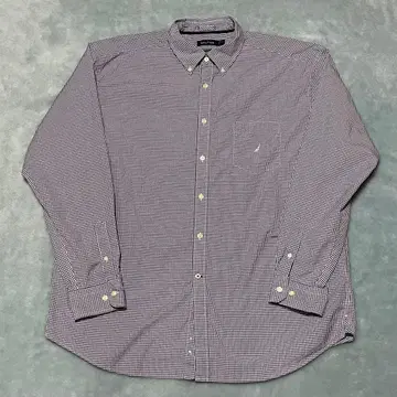 NAUTICA 노티카 긴팔 버튼다운 체크 셔츠 중고품