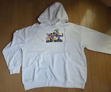 디즈니 리조트 BESTIES 후드티 LL 사이즈 화이트 택 포함 미사용품