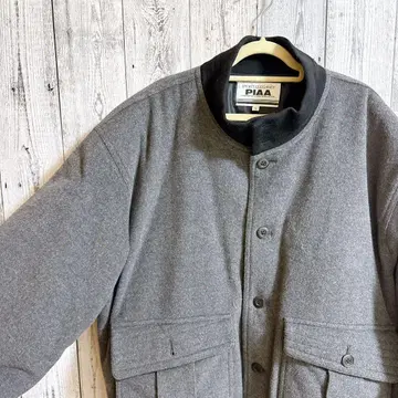 PIAA 그레이 점퍼 울 혼방