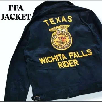 인기 FFA 자켓 복각 L 사이즈 네이비 숏 기장 아메카지