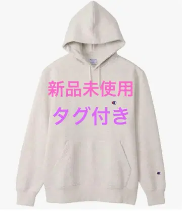 Champion 오트밀 속기모 후드티 남성용 L C3-W105Z