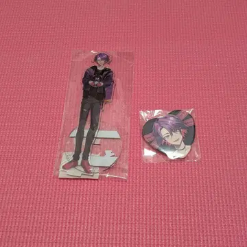 와타라이 히바리 씨 화이트데이 아크릴 스탠드 & 캔뱃지 세트