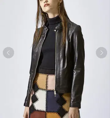 LOVELESS 램 가죽 네비게이터 자켓