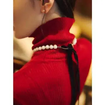 anuans 펄 리본 목걸이