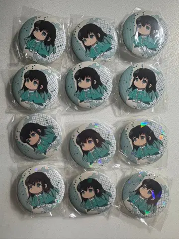 귀멸의 칼날 토키토 무이치로 파자마 캐릭터 캔뱃지 12개 1