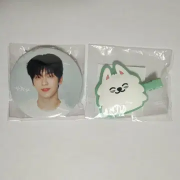 txt 용문 수빈 헤어 클립 배지 뿔바투