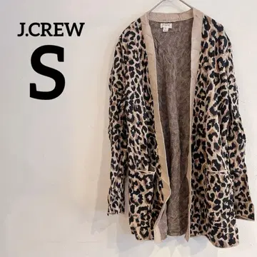 J.CREW [S] 레오파드 무늬 롱 가디건 긴팔