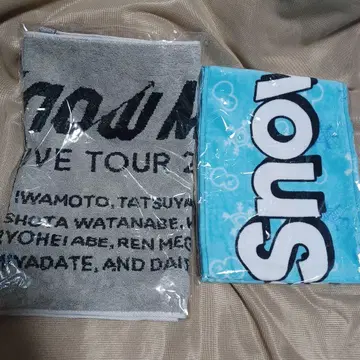 미사용 Snow Man 타월&머플러 타월 2장 세트