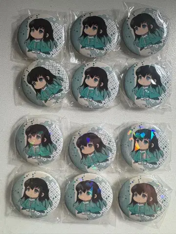 귀멸의 칼날 토키토 무이치로 파자마 캐릭터 캔뱃지 12개입 2종