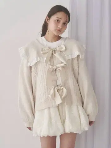 merry jenny 세일러 리본 가디건