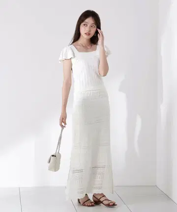 PROPORTION BODY DRESSING 시스루 니트 SETUP