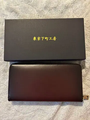 [ 새상품 ] 일본제 앤티크풍 장지갑(브라운)[도쿄 아래 동네 공방]