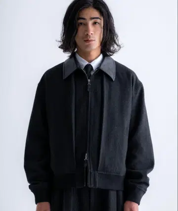 [ SINSS ] 트위드 숏 블루종