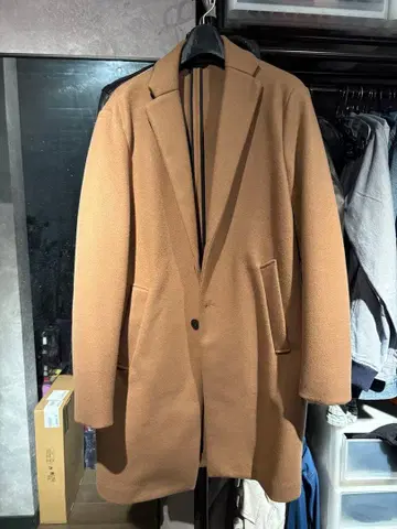 새상품급 L 사이즈 ZARA 체스터 코트 남성용 4WAY COAT 모카