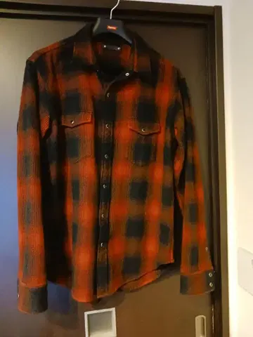 MINEDENIM 옴브레 체크 웨스턴 셔츠 기무라 타쿠야 착용