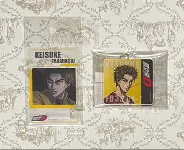 이니셜D 타카하시 케이스케 클리어 카드 아크릴 키링 2개 세트
