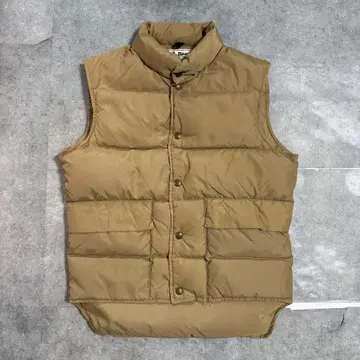 80s L.L.Bean 구스 다운 베스트 USA제 베이지 S